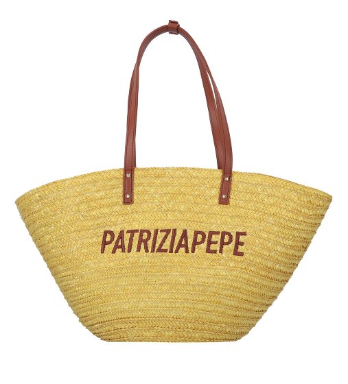 Patrizia Pepe Summer Straw Shopper Tasche 51 cm