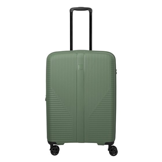 Travelite Air Stripe 4 Rollen Trolley M 66 cm mit Dehnfalte