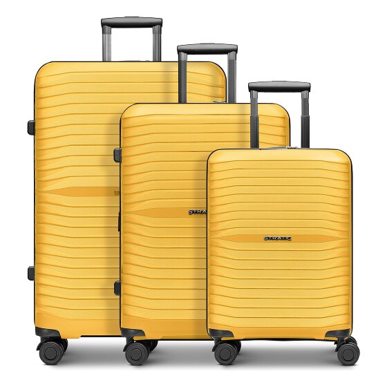 Stratic Shine 4 Rollen Kofferset 3-teilig mit Dehnfalte