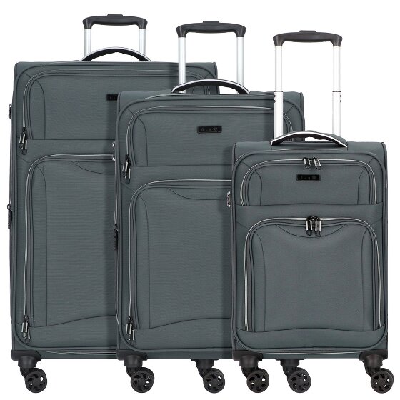 d&n Travel Line 9204 4 Rollen Kofferset 3-teilig mit Dehnfalte
