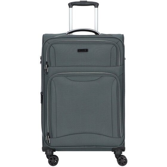 d&n Travel Line 9204 4 Rollen Trolley M 66 cm mit Dehnfalte