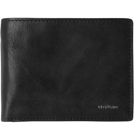Strellson Jefferson BillFold H8 Geldbörse Leder 12 cm schwarz