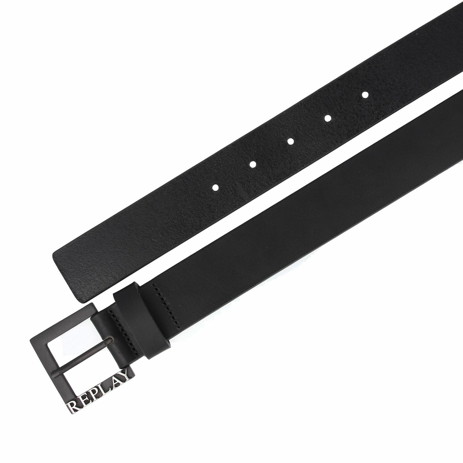 Replay Gürtel Leder black | 95 cm