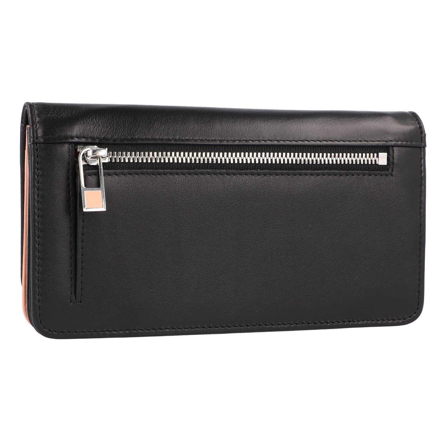 DuDu Geldbörse RFID Leder 17,5 cm schwarz