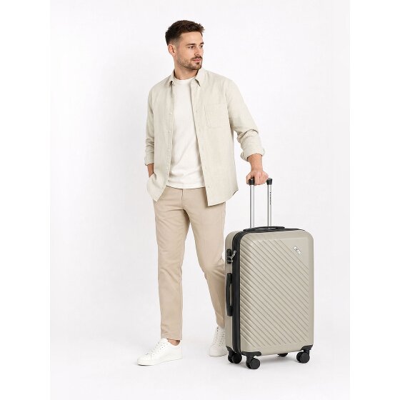 Check.In Paradise 2.0 4 Rollen Trolley M 68 cm mit Dehnfalte