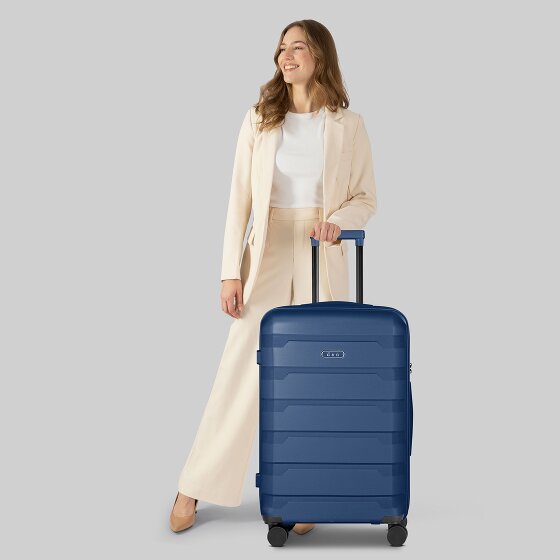 d&n South Dakota 4 Rollen Trolley M 66 cm mit Dehnfalte