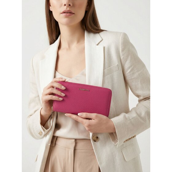 Lazarotti Bologna Leather XL Zip-Around Geldbörse Leder 19 cm