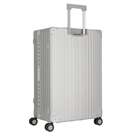 Aleon Traveler Macro 4-Rollen Trolley Aluminium 77 cm mit Kleidersack