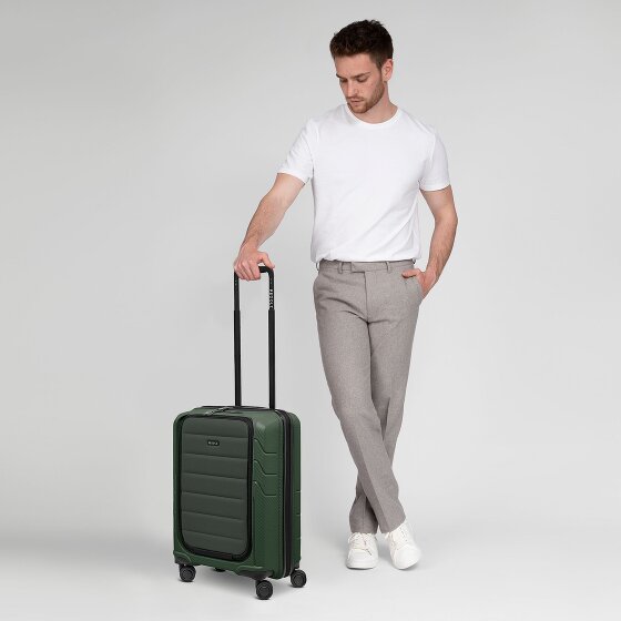 Redolz Essentials 17 4-Rollen Kabinentrolley 55 cm Soft-Pocket Laptopfach