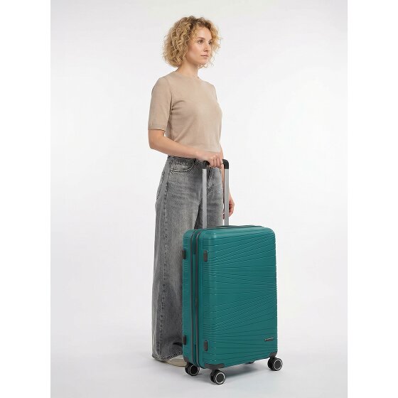 Franky Dallas 3.0 4 Rollen Trolley M 65 cm mit Dehnfalte