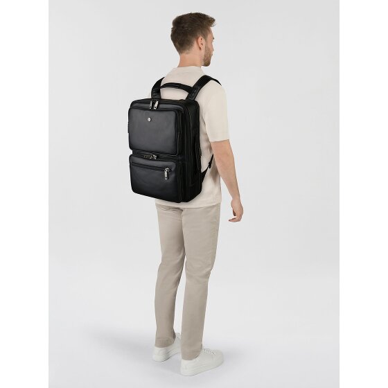 Jekyll & Hide Business-Rucksack RFID Schutz Leder 43 cm Laptopfach