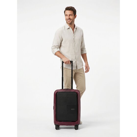Redolz Essentials 17 2.0 4 Rollen Kabinentrolley 55 cm Laptopfach mit Dehnfalte
