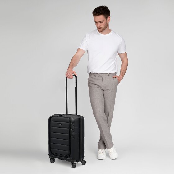 Redolz Essentials 17 4-Rollen Kabinentrolley 55 cm Soft-Pocket Laptopfach