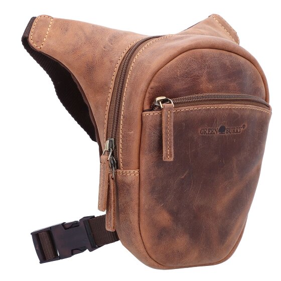 Greenburry Vintage Biker Gürteltasche Leder 20 cm