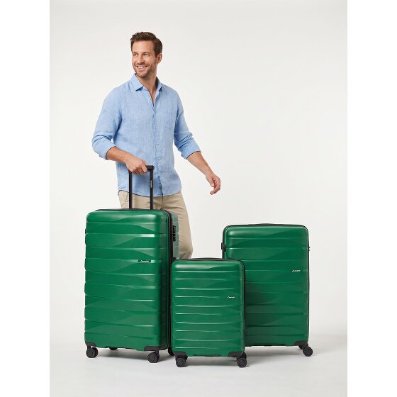 Bergpfeil Travel 4 Rollen Kofferset 3-teilig mit Dehnfalte