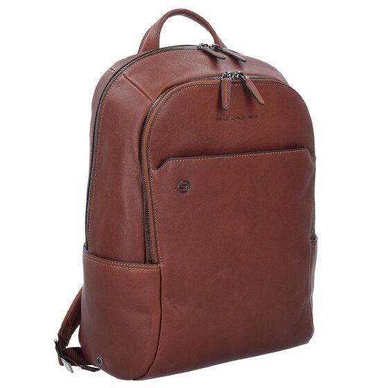Piquadro Black Square Business Rucksack Leder 39 cm Laptopfach