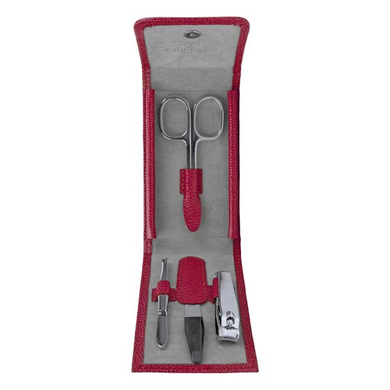 Windrose Beluga Schmuckkasten Leder 10 cm