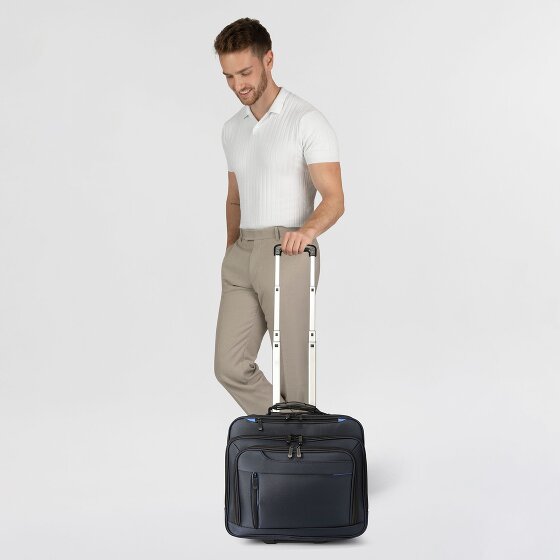 Dermata 2 Rollen Businesstrolley 38 cm Laptopfach