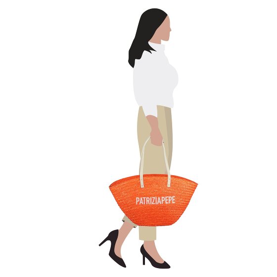 Patrizia Pepe Summer Straw Shopper Tasche 51 cm