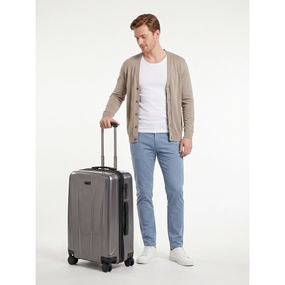 Police New York 4 Rollen Trolley M 62 cm mit Dehnfalte