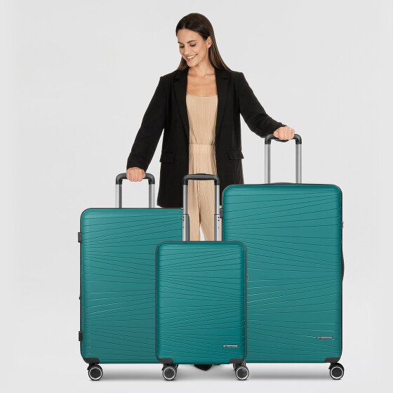 Franky Dallas 3.0 4 Rollen Kofferset 3-teilig mit Dehnfalte