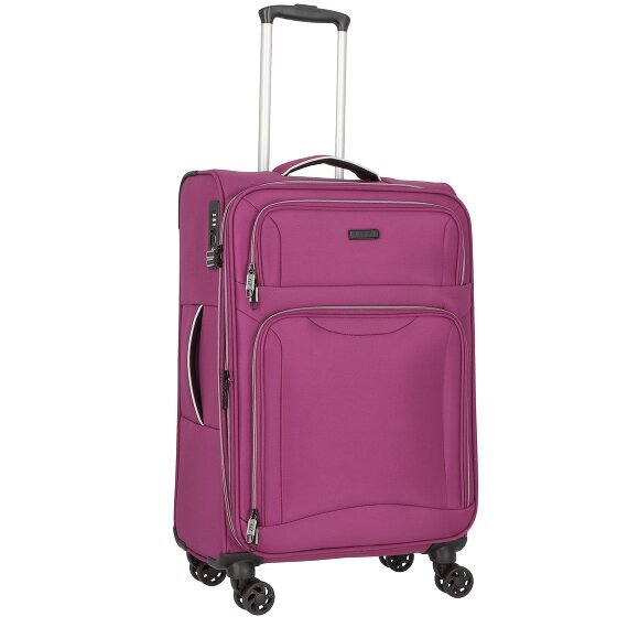 d&n Travel Line 9204 4 Rollen Trolley M 66 cm mit Dehnfalte