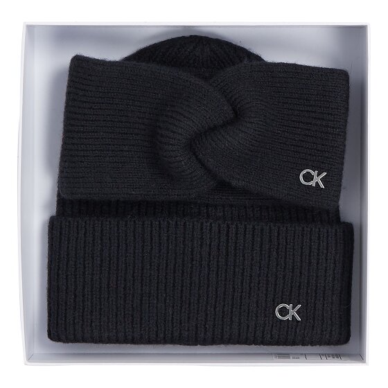 Calvin Klein Ck Metal Strickmütze und Stirnband Geschenkset