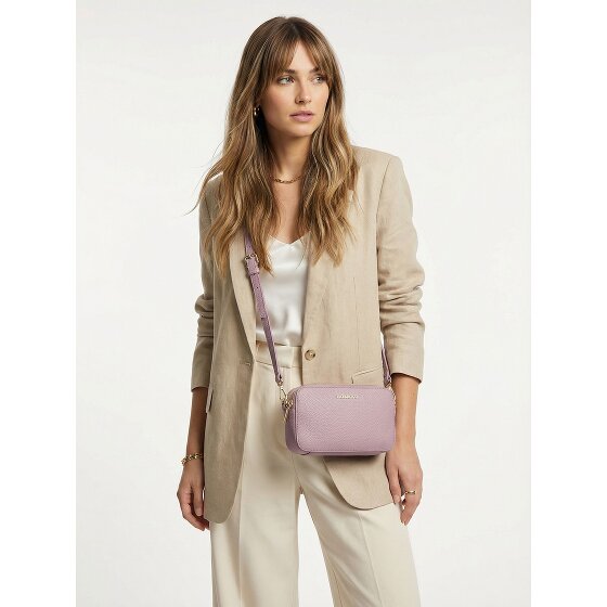 Lazarotti Bologna Leather Umhängetasche Leder Double-Zip 18 cm