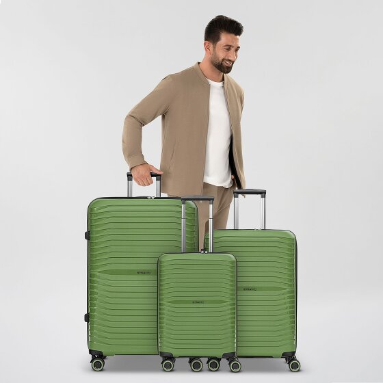 Stratic Shine 4 Rollen Kofferset 3-teilig mit Dehnfalte