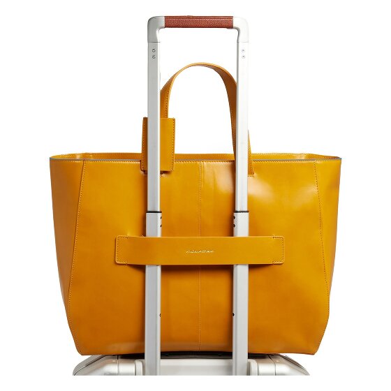 Piquadro Blue Square Shopper Tasche Leder 40 cm