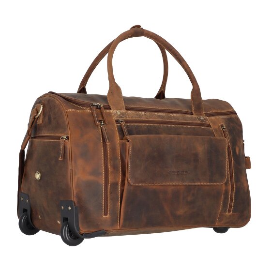 Greenburry Vintage 2 Rollen Reisetasche Leder 32 cm