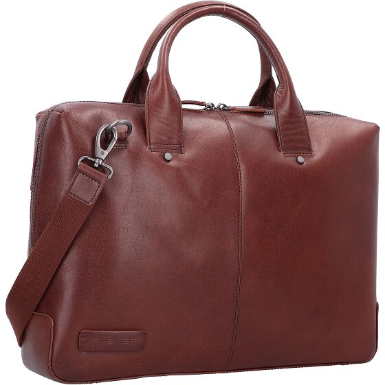 Plevier Rock Basalt Aktentasche Leder 41 cm Laptopfach