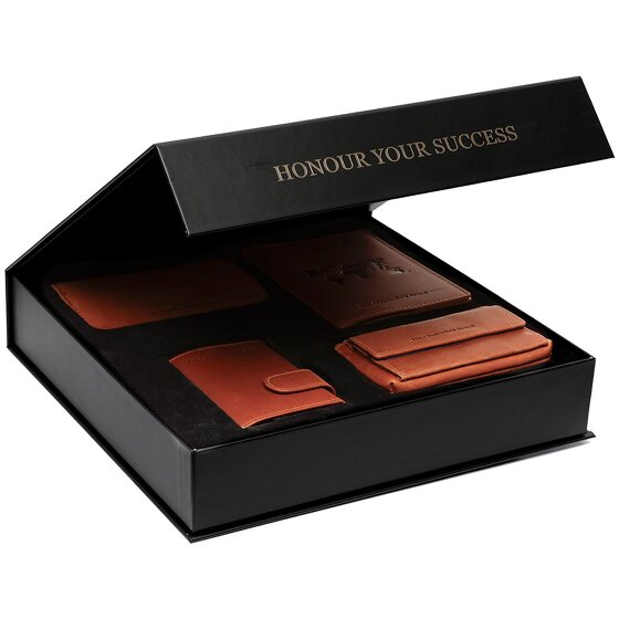 The Chesterfield Brand Kreditkartenetui 4-teiliges Geschenkset Leder 7 cm