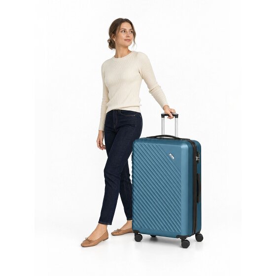 Check.In Paradise 2.0 4 Rollen Trolley L 78 cm mit Dehnfalte