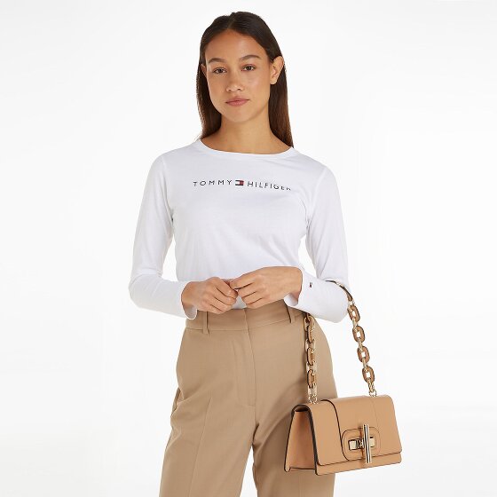 Tommy Hilfiger Turnlock Schultertasche Leder 28 cm