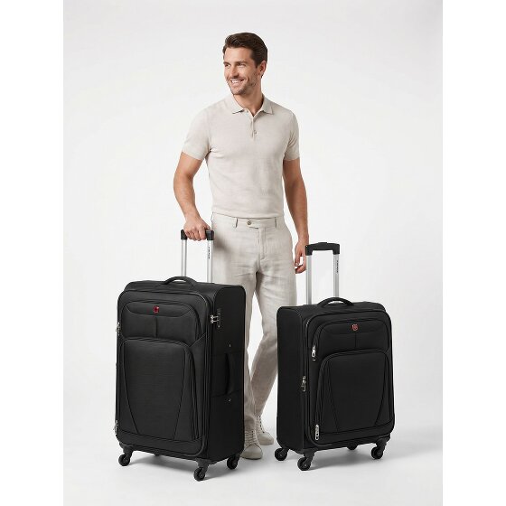 Wenger Beaumont 4-Rollen Kofferset M+L mit Dehnfalte