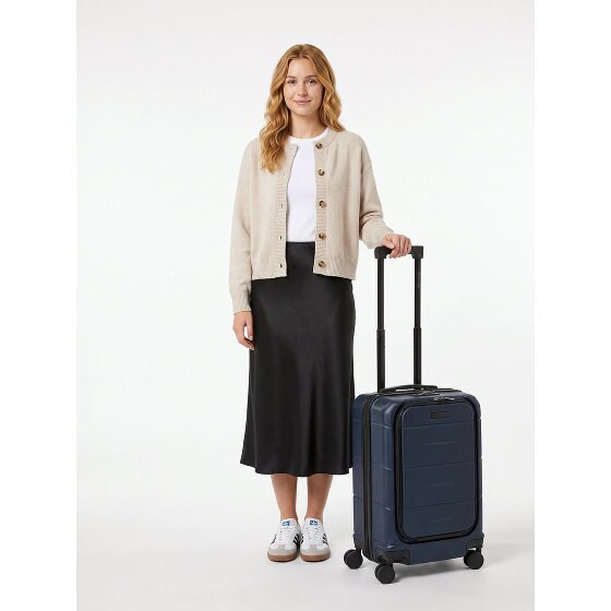 Police London 4 Rollen Kabinentrolley 55 cm Laptopfach mit Dehnfalte