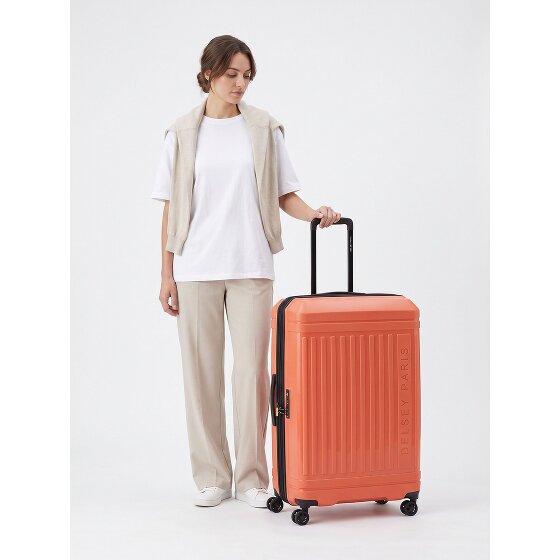 Delsey Paris Lutece Se 4 Rollen Trolley 79 cm mit Dehnfalte