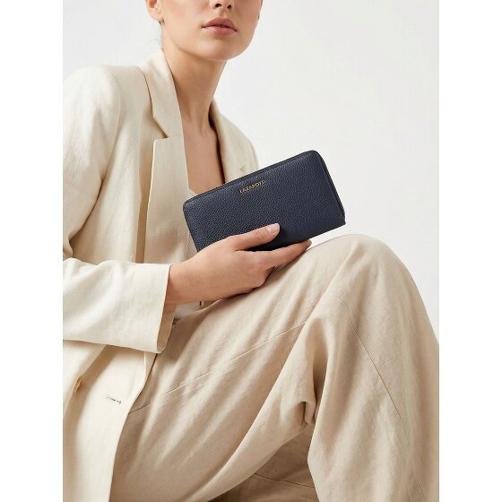 Lazarotti Bologna Leather XL Zip-Around Geldbörse Leder 19 cm