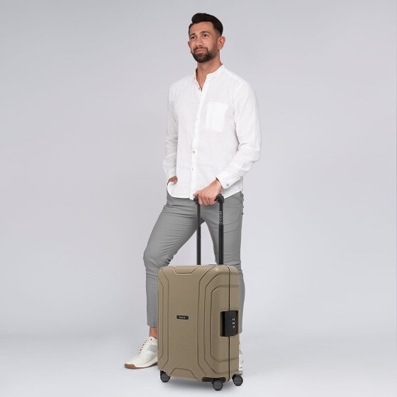 Redolz Essentials 15 4-Rollen Kabinentrolley 55 cm mit Dreipunkt-Verschluss