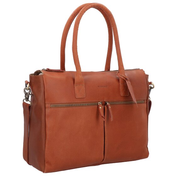 Burkely Vintage Valerie Schultertasche Leder 39 cm Laptopfach