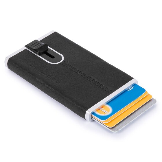 Piquadro Black Square Kreditkartenetui RFID Leder 6 cm
