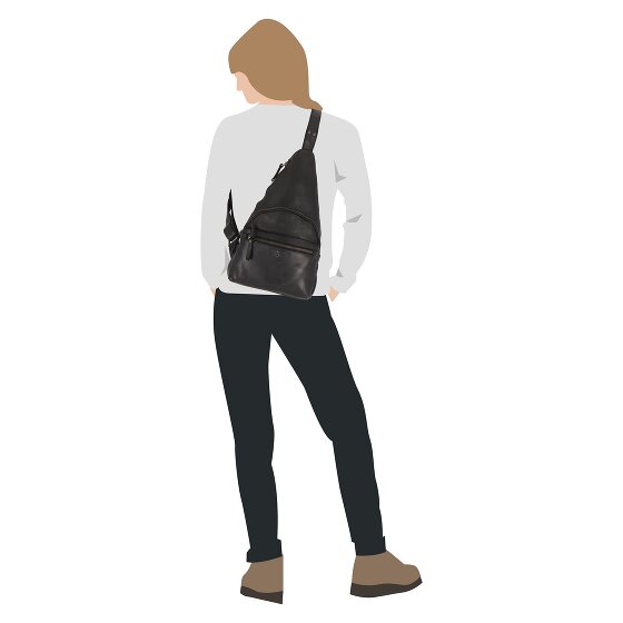 Harbour 2nd Anchor Love Merlin Umhängetasche Leder 23 cm