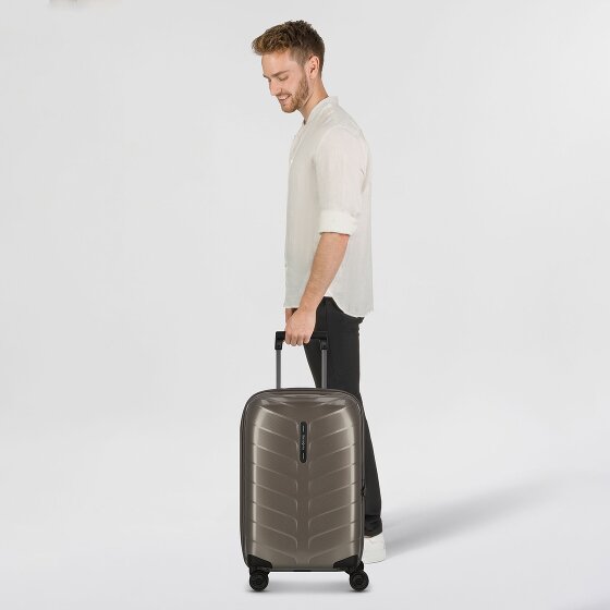 Samsonite Attrix 4 Rollen Kabinentrolley 55 cm mit Dehnfalte
