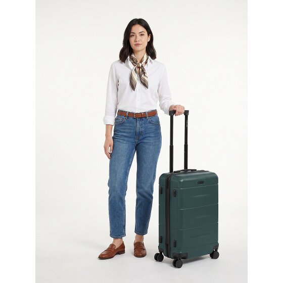 Police London 4 Rollen Trolley 64 cm mit Dehnfalte