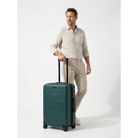 Police London 4 Rollen Trolley 64 cm mit Dehnfalte