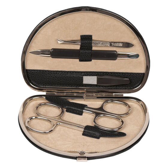 Windrose Beluga Schmuckkasten Leder 13.5 cm