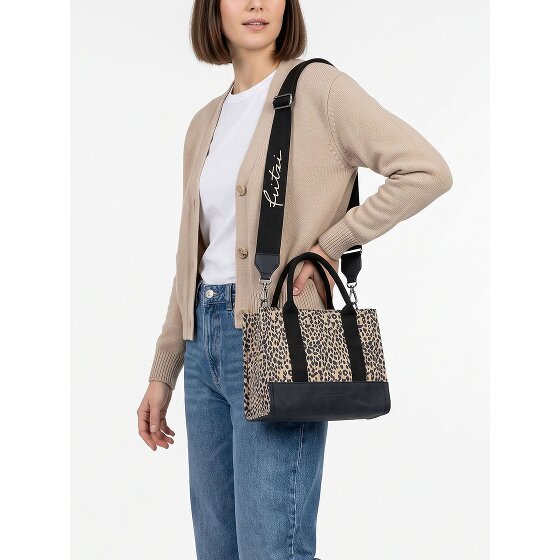 Fritzi aus Preußen Izzy09 Limited Cheetah Camel Handtasche 26 cm