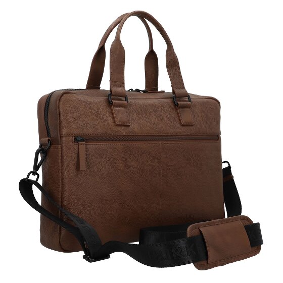 Burkely Minimal Mason Aktentasche Leder 41 cm Laptopfach