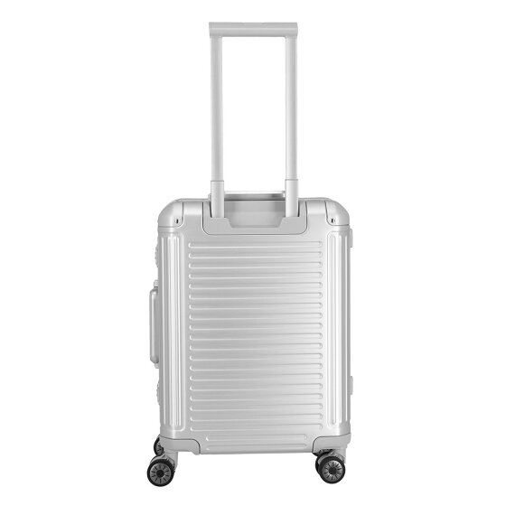 Travelite Next 4-Rollen Kabinentrolley Aluminium 55 cm
